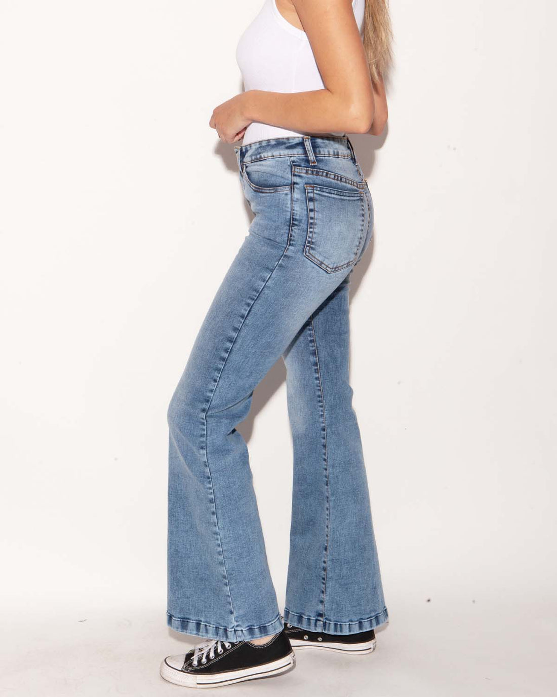 Jeans Flare Pepa Celeste