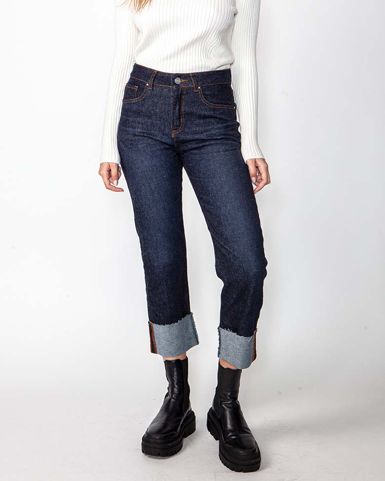 Jeans recto julieta raw