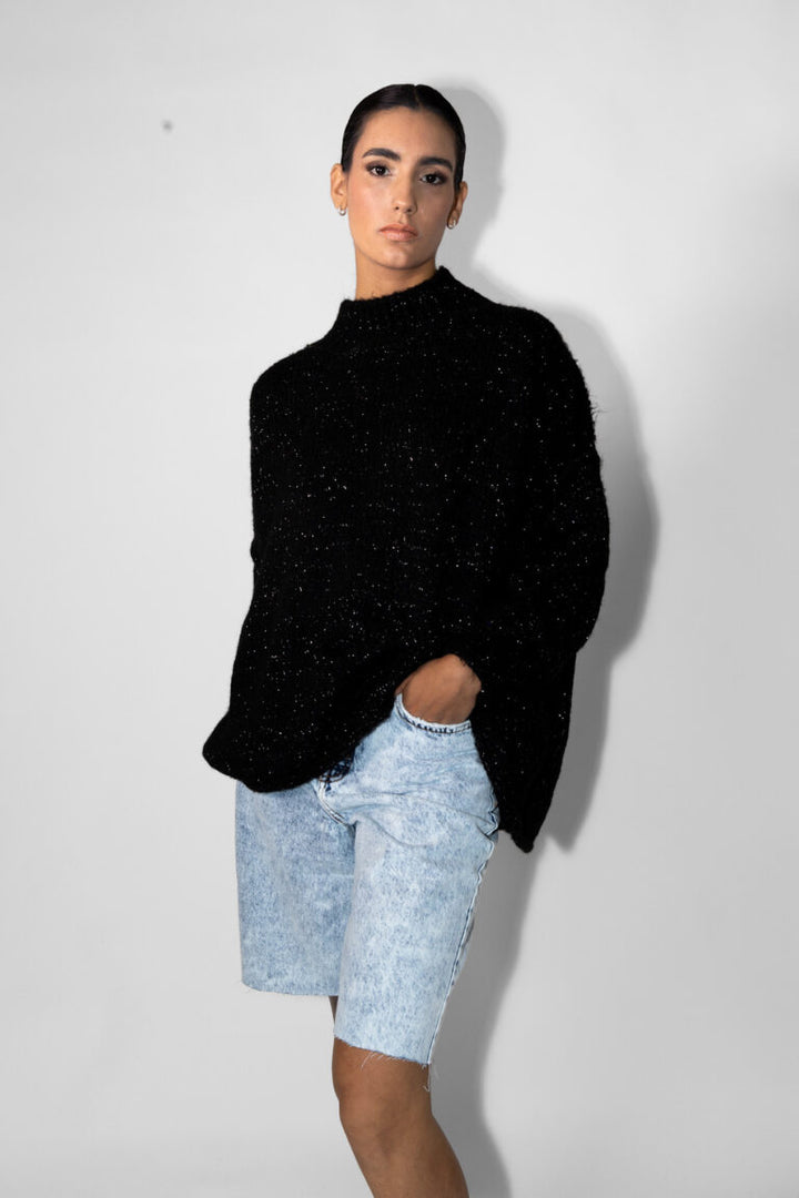 Sweater Lana Lurex Negro