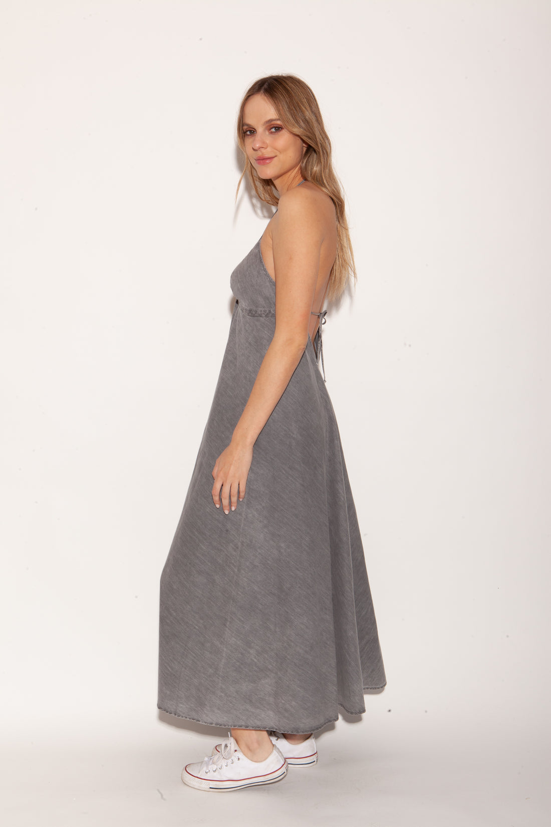 Vestido lia denim gris