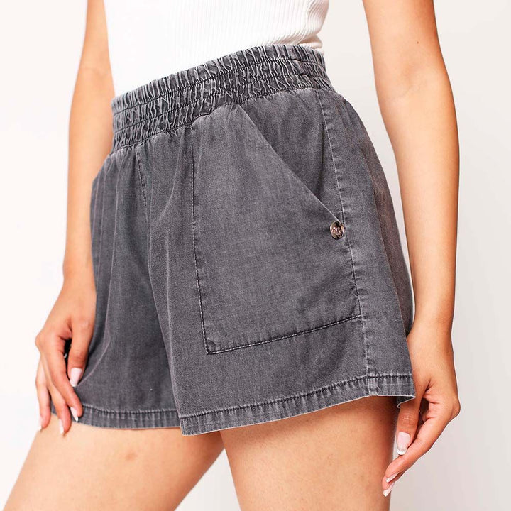 Short Jogger Gris Gravillado