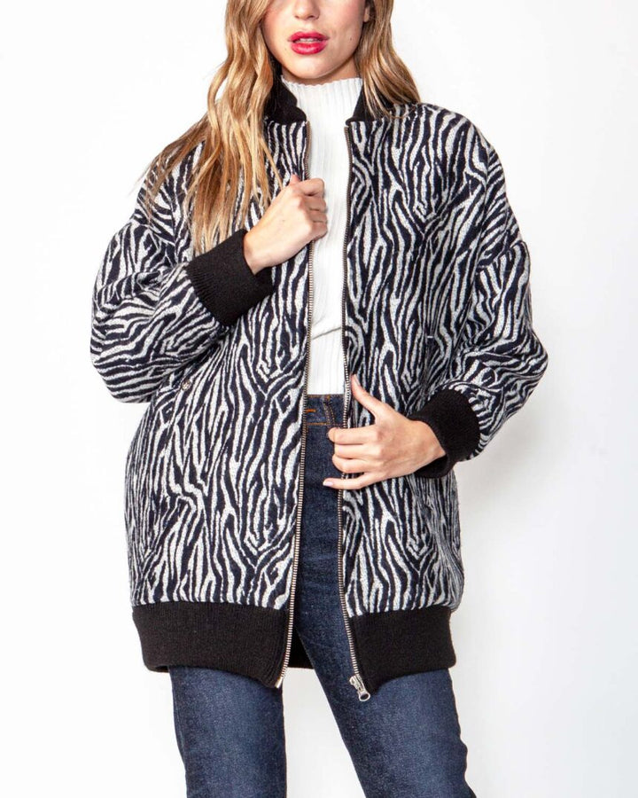 Chaqueta Bomber Penelope Cebra