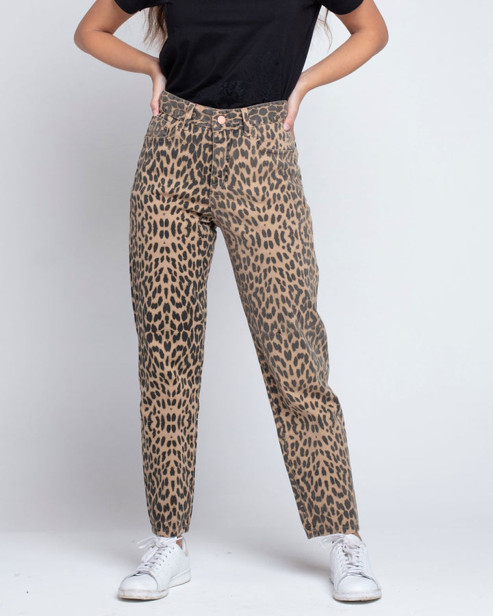 Jeans Mom Estampado Animal Print